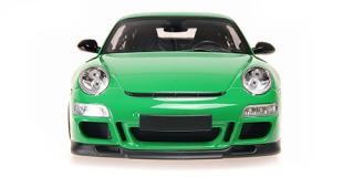 PORSCHE 911 GT3 RS - 2007 - GREEN Minichamps 1:18 Metallmodell, Türen, Motorhaube... nicht zu öffnen