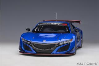 Honda NSX GT3 2018 hyper blue sealed body AutoArt 1:18