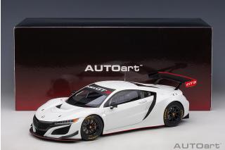 Honda NSX GT3 2018 white sealed body AutoArt 1:18