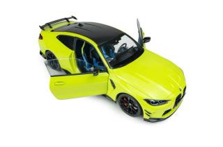 BMW M4 PERFORMANCE PARTS SAO PAOLO YELLOW 2025 S1814503 Solido 1:18 Metallmodell