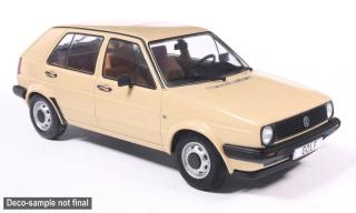 VW Golf II, beige, 1983 mit Stahlfelgen MCG 1:18 Metallmodell, Türen und Hauben nicht zu öffnen