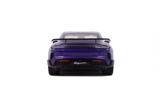 PORSCHE TAYCAN TURBO GT PURPLE SKY METALLIC 2023 GT Spirit 1:18 Resinemodell (Türen, Motorhaube... nicht zu öffnen!)