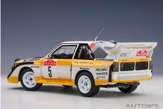 Audi Sport Quattro S1 Rally San Remo 1985 W.Röhrl/ C. Geistdörfer #5 (Full openings) AUTOart 1:18