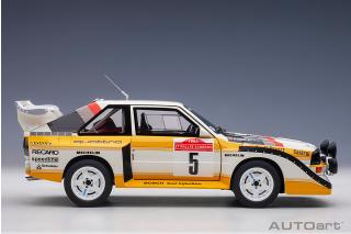 Audi Sport Quattro S1 Rally San Remo 1985 W.Röhrl/ C. Geistdörfer #5 (Full openings) AUTOart 1:18