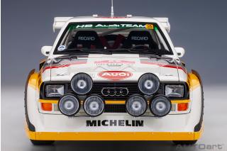 Audi Sport Quattro S1 Rally San Remo 1985 W.Röhrl/ C. Geistdörfer #5 (Full openings) AUTOart 1:18