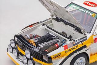 Audi Sport Quattro S1 Rally San Remo 1985 W.Röhrl/ C. Geistdörfer #5 (Full openings) AUTOart 1:18