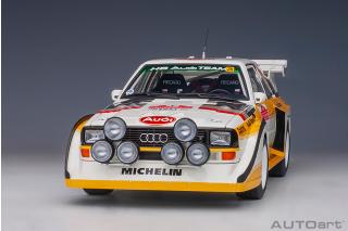 Audi Sport Quattro S1 Rally San Remo 1985 W.Röhrl/ C. Geistdörfer #5 (Full openings) AUTOart 1:18