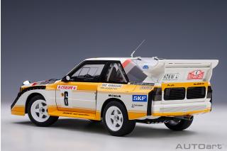 Audi Quattro S1 Rally Monte Carlo 1986 H. Mikkola/ A. Hertz #6 AutoArt 1:18