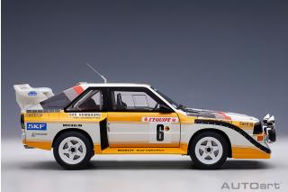 Audi Quattro S1 Rally Monte Carlo 1986 H. Mikkola/ A. Hertz #6 AutoArt 1:18