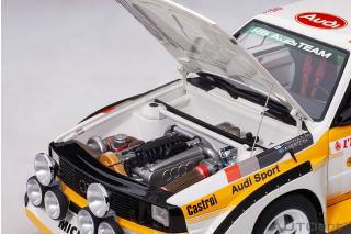 Audi Quattro S1 Rally Monte Carlo 1986 H. Mikkola/ A. Hertz #6 AutoArt 1:18