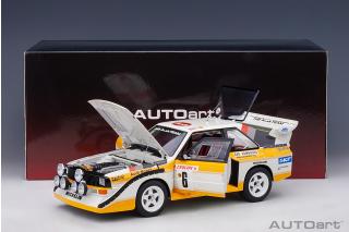 Audi Quattro S1 Rally Monte Carlo 1986 H. Mikkola/ A. Hertz #6 AutoArt 1:18