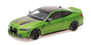 BMW M4 CSL - 2022 - MATT GREEN METALLIC Minichamps 1:18 Metallmodell mit zu öffnenden Türen und Haube(n)
