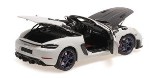 PORSCHE SPYDER RS - 2024 - WHITE W/ WEISSACH PACKAGE Minichamps 1:18 Metallmodell mit zu öffnenden Türen und Haube(n)