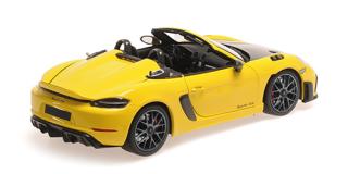 PORSCHE SPYDER RS - 2024 - YELLOW W/ WEISSACH PACKAGE Minichamps 1:18 Metallmodell mit zu öffnenden Türen und Haube(n)