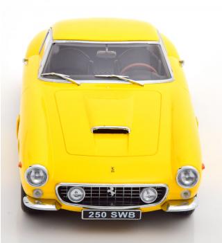 Ferrari 250 SWB Passo Corto 1961 gelb KK-Scale 1:18 Metallmodell (Türen, Motorhaube... nicht zu öffnen!)