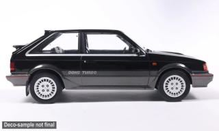 Mazda 323 4WD Turbo, schwarz, 1987 MCG 1:18 Metallmodell, Türen und Hauben nicht zu öffnen