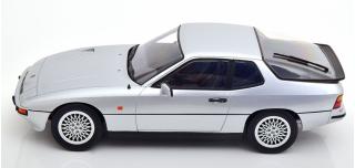 Porsche 924 Turbo 1986 silber KK-Scale 1:18 Metallmodell (Türen, Motorhaube... nicht zu öffnen!)