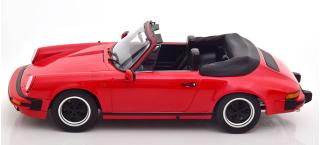 Porsche 911 SC Cabrio 1983 rot  mit extra Softtop KK-Scale 1:18 Metallmodell (Türen, Motorhaube... nicht zu öffnen!)