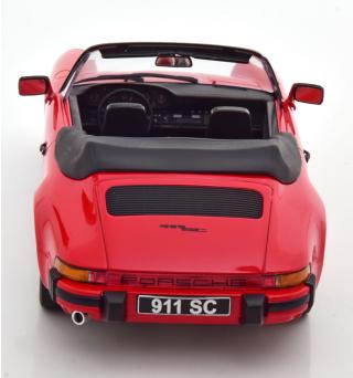 Porsche 911 SC Cabrio 1983 rot  mit extra Softtop KK-Scale 1:18 Metallmodell (Türen, Motorhaube... nicht zu öffnen!)