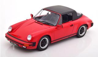 Porsche 911 SC Cabrio 1983 rot  mit extra Softtop KK-Scale 1:18 Metallmodell (Türen, Motorhaube... nicht zu öffnen!)