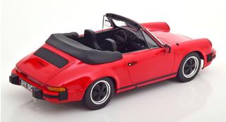 Porsche 911 SC Cabrio 1983 rot  mit extra Softtop KK-Scale 1:18 Metallmodell (Türen, Motorhaube... nicht zu öffnen!)