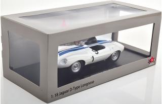 Jaguar D-Type Longnose #9 24h Le Mans 1955 mit abnhembarer Haube auf der Beifahrerseite CMR 1:18 Metallmodell (Motorhaube... nicht zu öffnen!)