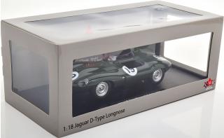 Jaguar D-Type Longnose Sieger 12h Sebring 1955 Hawthorn/Walters CMR 1:18 Metallmodell (Motorhaube... nicht zu öffnen!)