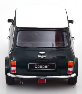 Mini Cooper Rechtslenker dunkelgrün/weiß, mit zu öffnenden Türen KK-Scale 1:12