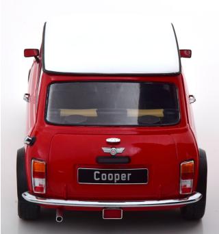 Mini Cooper Rechtslenker rot/weiß, mit zu öffnenden Türen KK-Scale 1:12