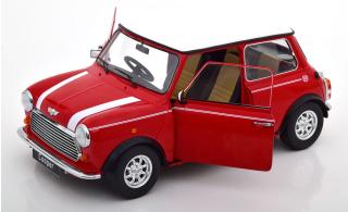 Mini Cooper Rechtslenker rot/weiß, mit zu öffnenden Türen KK-Scale 1:12