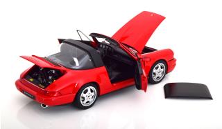 Porsche 911 (964) Carrera 4 Targa 1990 rot Limited Edition 1000 pcs.  Norev 1:18 Metallmodell 2 Türen, Motorhaube und Kofferraum zu öffnen!