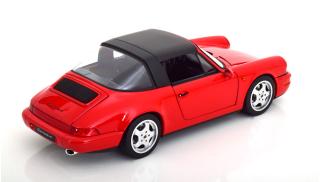 Porsche 911 (964) Carrera 4 Targa 1990 rot Limited Edition 1000 pcs.  Norev 1:18 Metallmodell 2 Türen, Motorhaube und Kofferraum zu öffnen!