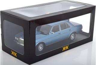 Mercedes 230E W123 1975 hellblau-metallic KK-Scale 1:18 Metallmodell (Türen, Motorhaube... nicht zu öffnen!)