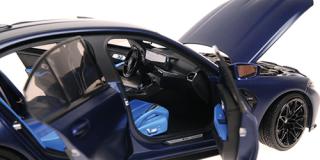 BMW M3 - 2024 - MATT BLUE METALLIC Minichamps 1:18 Metallmodell mit zu öffnenden Hauben und Türen!