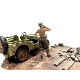 4x4 Mechanics - Figure #1 American Diorama 1:18 (Auto nicht enthalten!)