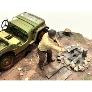 4x4 Mechanics - Figure #3 American Diorama 1:18 (Auto nicht enthalten!)