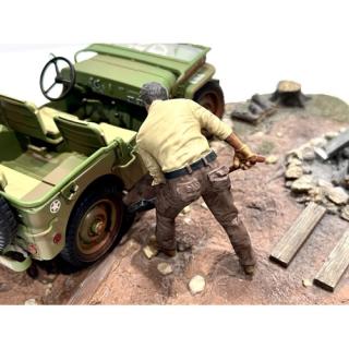 4x4 Mechanics - Figure #4 American Diorama 1:18 (Auto nicht enthalten!)