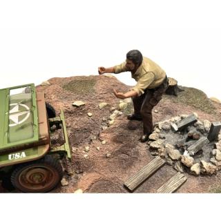 4x4 Mechanics - Figure #6 American Diorama 1:18 (Auto nicht enthalten!)