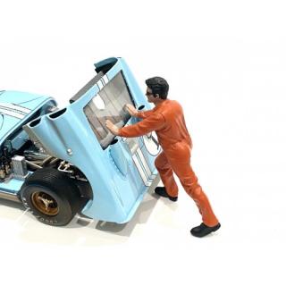 Mechanic with orange jumpsuit - Ken American Diorama 1:18 (Auto nicht enthalten!)