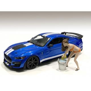 Figur Bikini Car Wash Girl - Cindy American Diorama 1:18 (Auto nicht enthalten!)