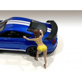 Figur Bikini Car Wash Girl - Stephanie American Diorama 1:18 (Auto nicht enthalten!)