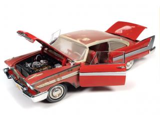 Plymouth Fury 1958  *Christine* Partially Restored, red dirty  Auto World 1:18