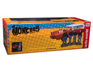 Monkeemobile - Red with White Top and Monkees logo on the doors Auto World 1:18