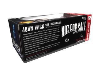 Ford Mustang 1969 Mach I - John Wick  - Hitman Gray Metallic with Flat Black stripes Auto World 1:18