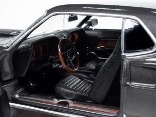 Ford Mustang 1969 Mach I - John Wick  - Hitman Gray Metallic with Flat Black stripes Auto World 1:18
