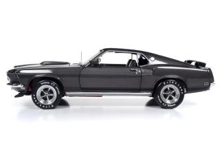 Ford Mustang 1969 Mach I - John Wick  - Hitman Gray Metallic with Flat Black stripes Auto World 1:18