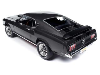 Ford Mustang 1969 Mach I - John Wick  - Hitman Gray Metallic with Flat Black stripes Auto World 1:18
