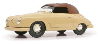 Porsche 356 Gmünd Cabriolet geschlossen, beige LIMITED EDITION 500 Schuco ProR.18 Resinemodell 1:18 (Türen, Motorhaube... nicht zu öffnen!)