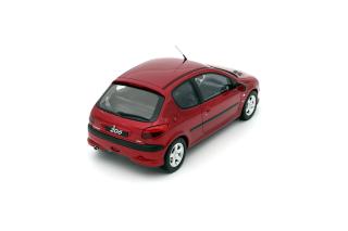 Peugeot 206 S16 1999 rot Rouge Lucifer EKQ OttO mobile 1:18 Resinemodell (Türen, Motorhaube... nicht zu öffnen!)