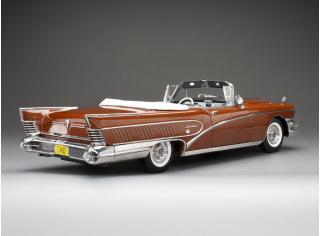 Buick Limited Riviera Open Convertible 1958  garnet red SunStar Metallmodell 1:18
